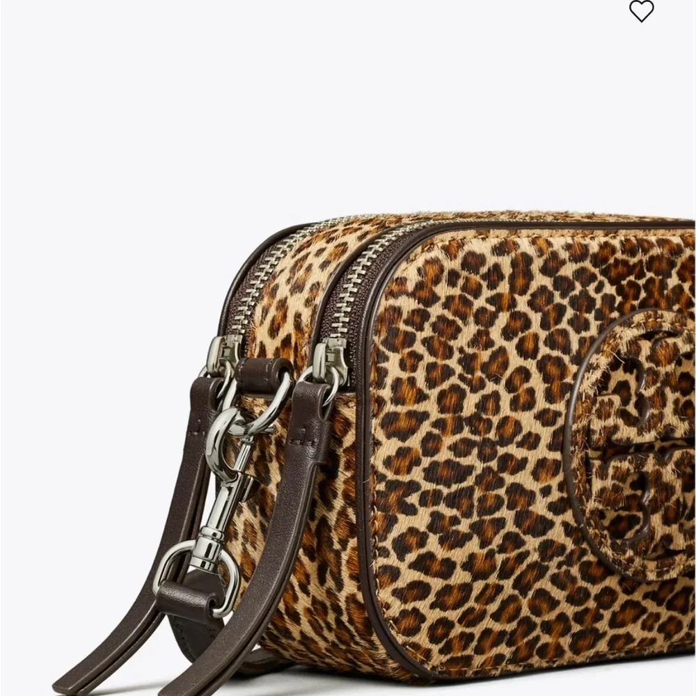 New Tory Burch MINI MILLER LEOPARD-PRINT CROSSBODY BAG